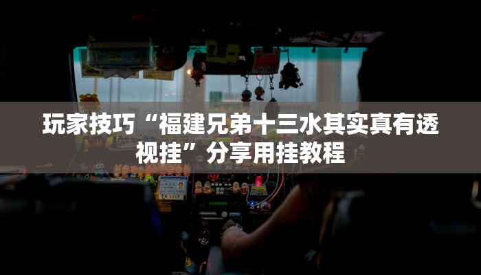 玩家技巧“福建兄弟十三水其实真有透视挂”分享用挂教程 玩家技巧“福建兄弟十三水其实真有透视挂”分享用挂教程