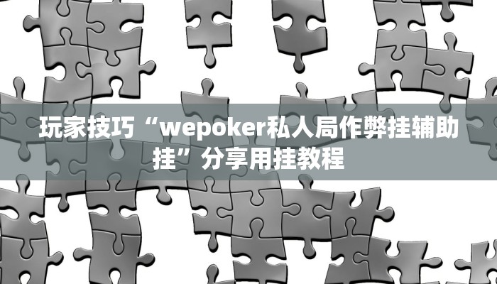 玩家技巧“wepoker私人局作弊挂辅助挂”分享用挂教程 玩家技巧“wepoker私人局作弊挂辅助挂”分享用挂教程